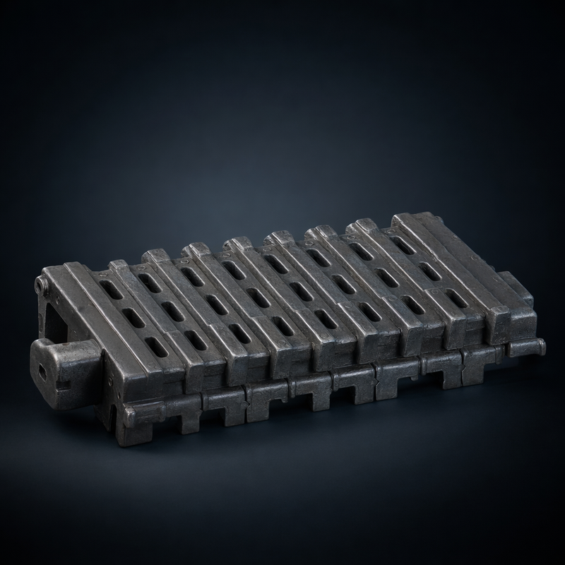 Clinker cooler grate plate (moving grate cooler)