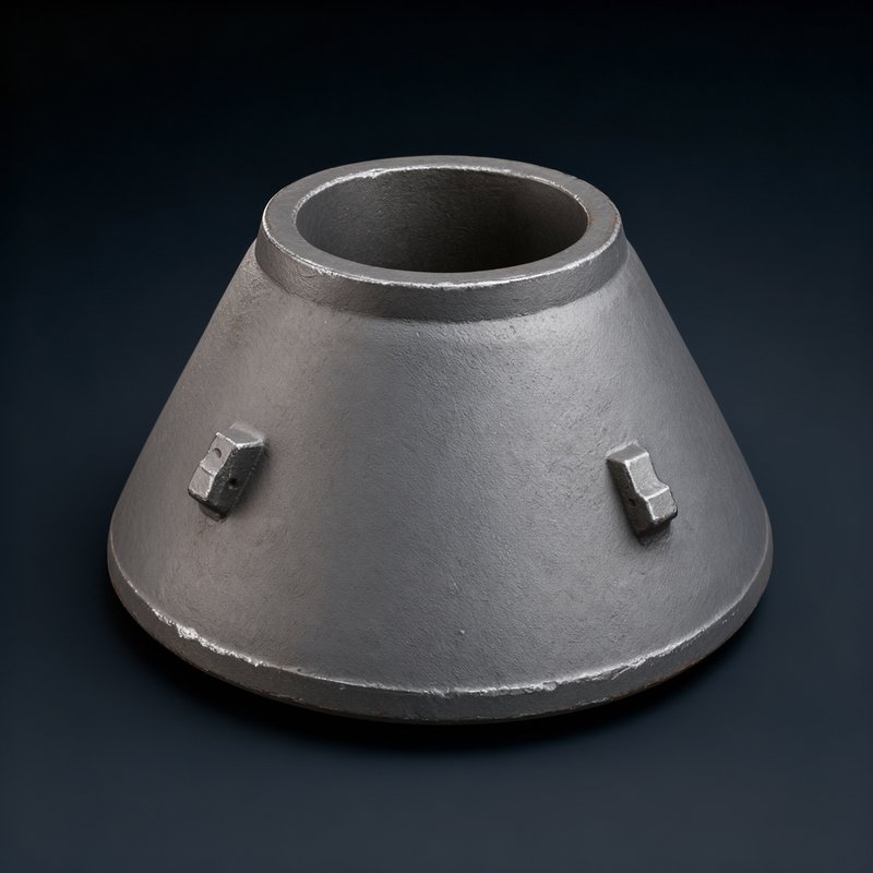 Cone / mantle liner (inner crushing surface – rotating cone)