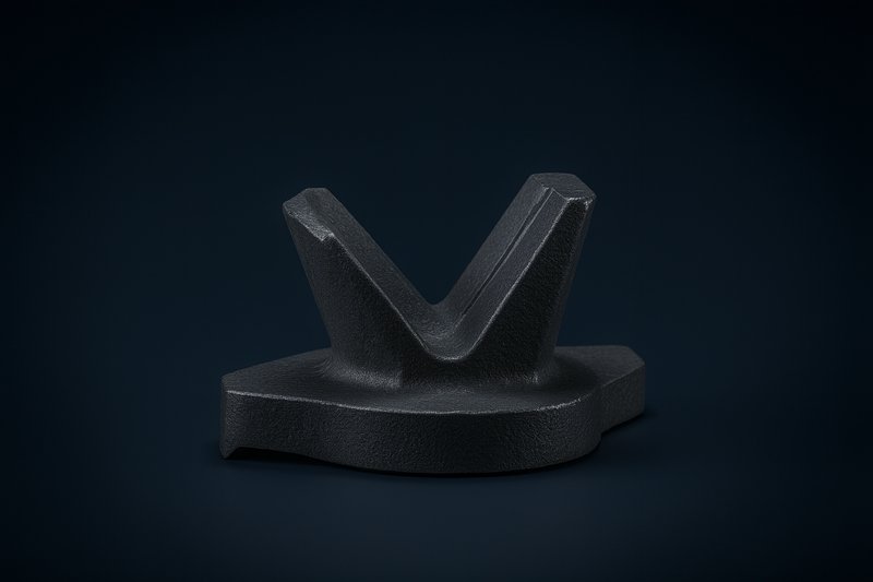 Frog heel blocks / transition castings