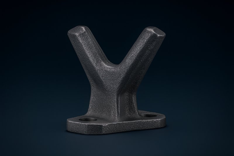 Cast heel blocks & fishplate substitute castings