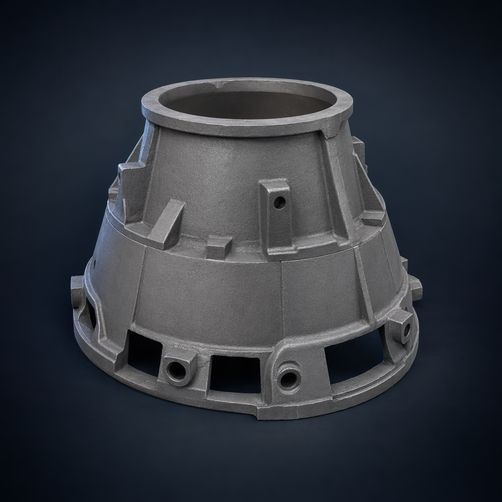 Raw mill separator / classifier housing casting hero